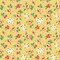 Fabric Poppie Cotton Yellow Hand Picked Flower Market by the Quarter Yard FM25405